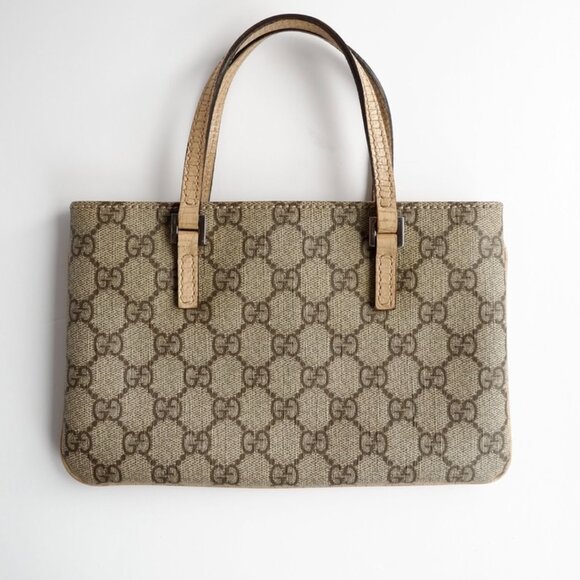 Authentic Preowned Gucci Beige GG Canvas Mini Handbag - Picture 6 of 16